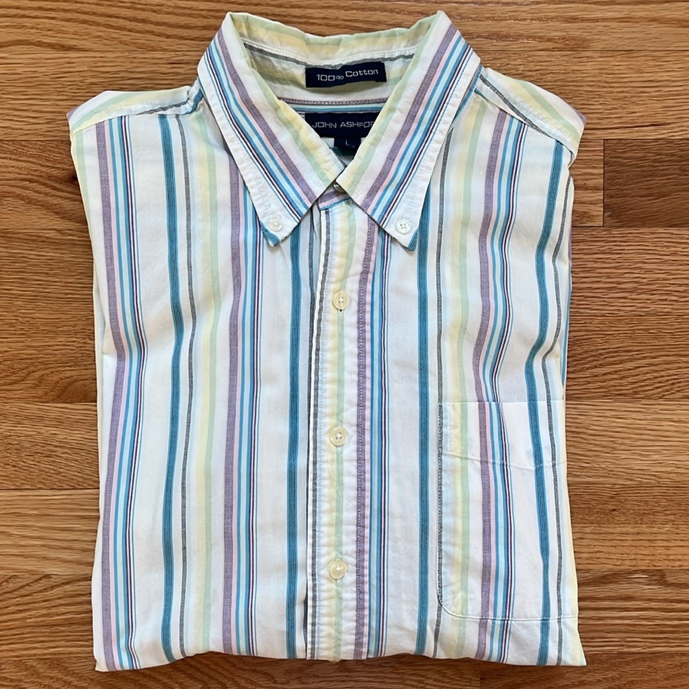 JOHN ASHFORD Long Sleeve Striped Shirt